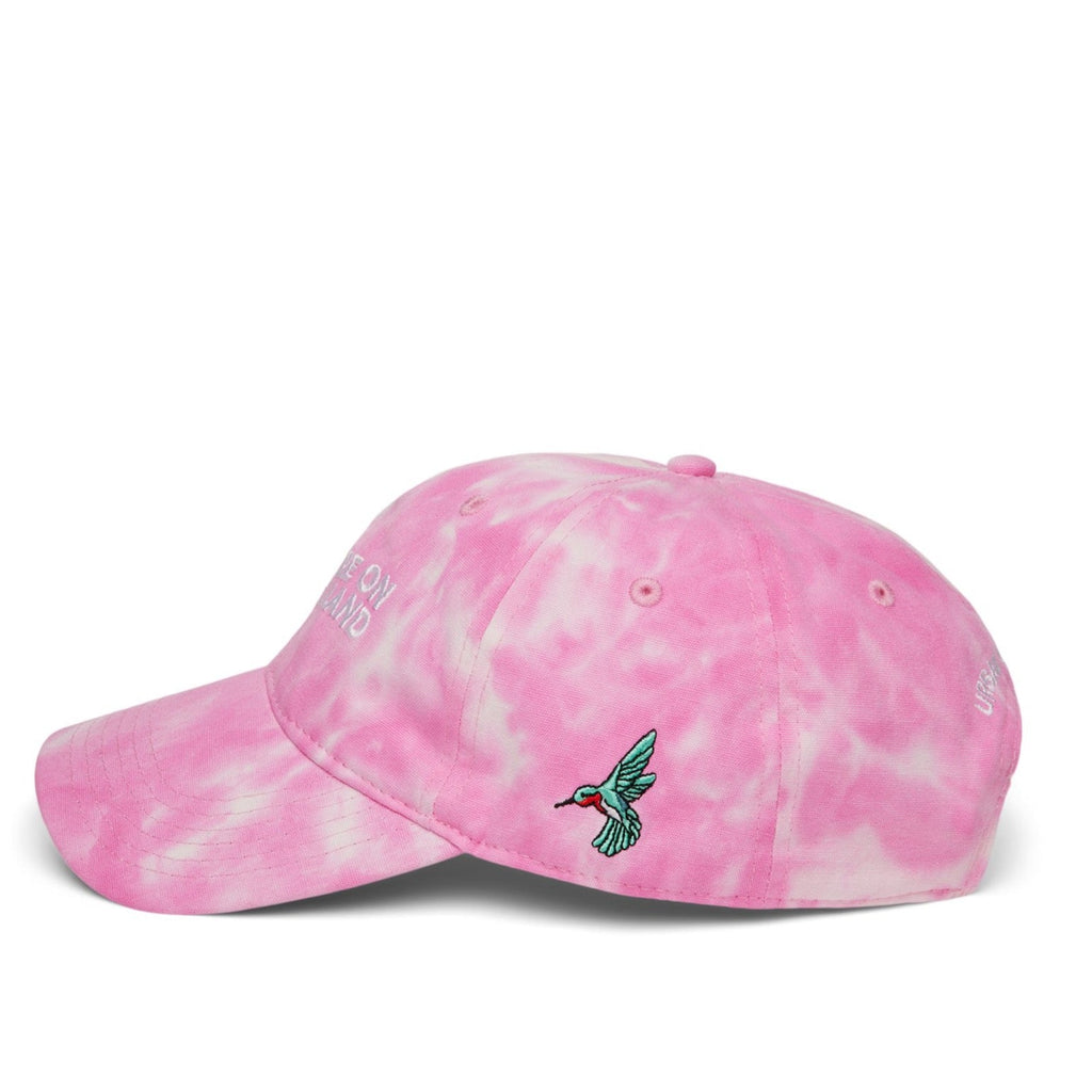 'YOU ARE ON NATIVE LAND' ORGANIC CAP - PINK TIE DYE