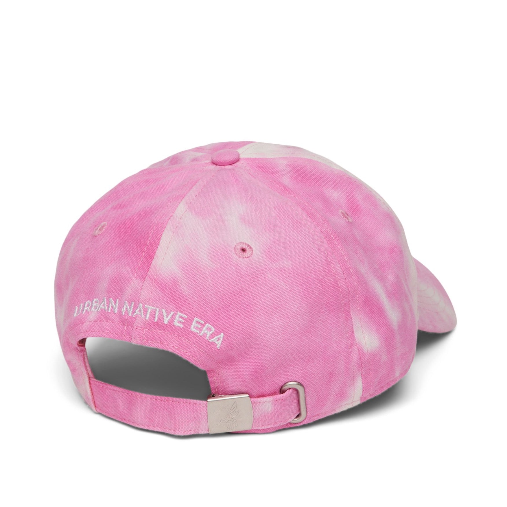 'YOU ARE ON NATIVE LAND' ORGANIC CAP - PINK TIE DYE