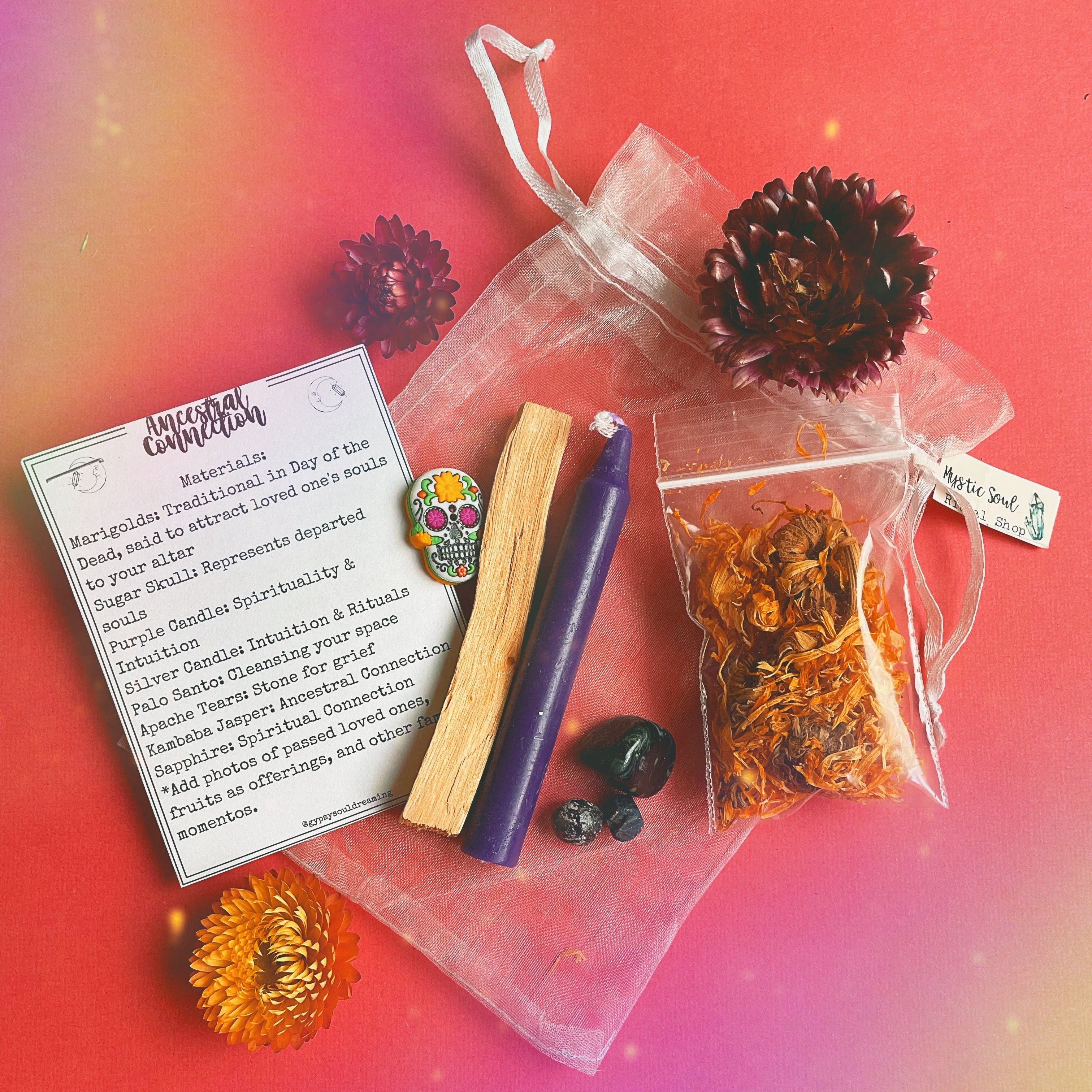 Ancestral Connection Ritual Kit - Ancestor Altar Set